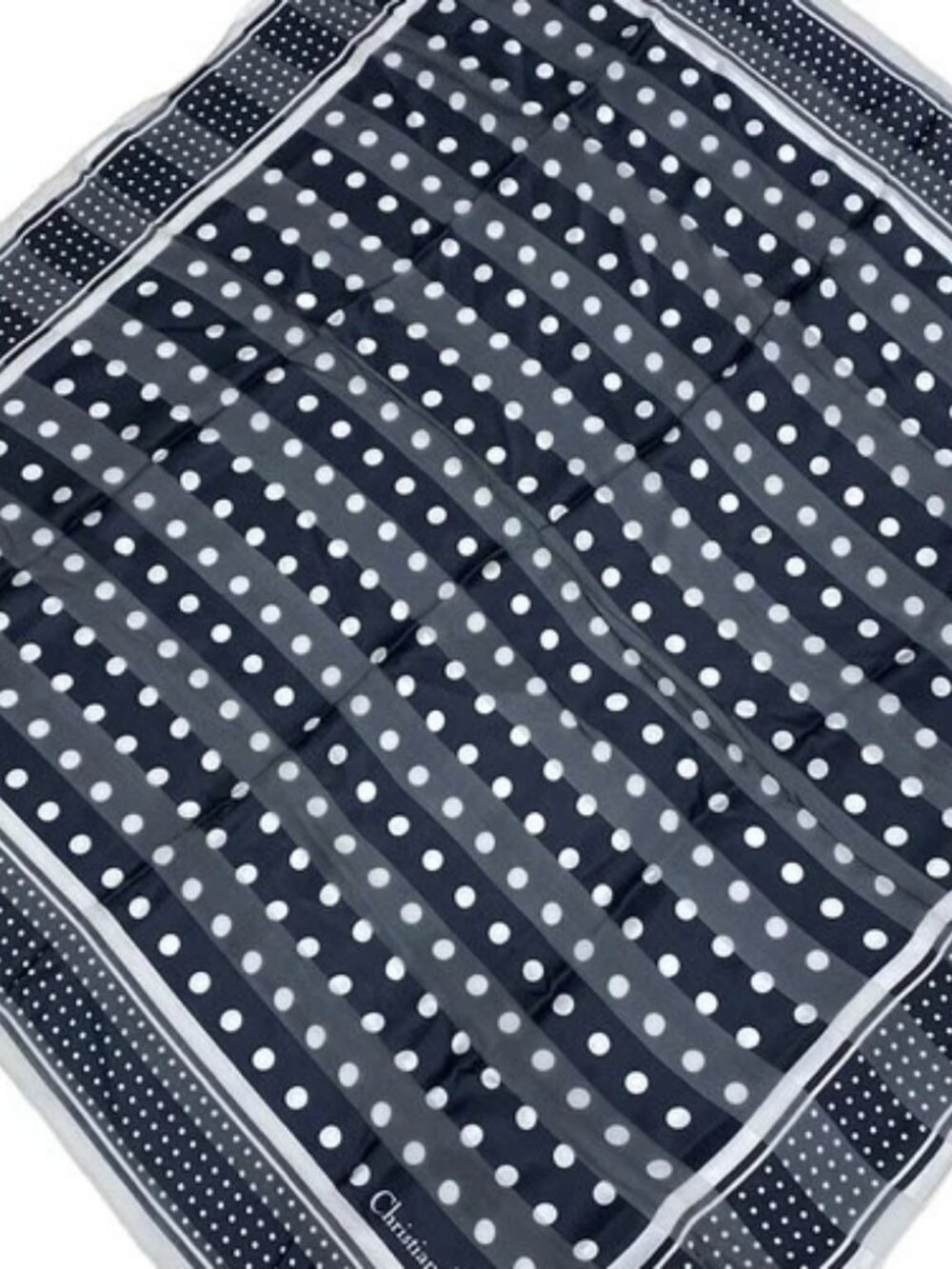 DIOR/ChristianDior - Black White Scarf